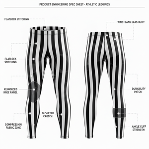 Hot Selling Customized Elastic Waist Stretchable Training Skinny Compression Pants Custom Stripe Design Solid Plain Pants OEM - Product Image 2