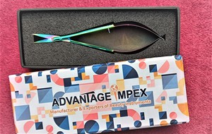 High-Precision Eyelash Tweezers, <b>Lash</b> Extension Tool <b>Kit</b> Spring Action Application Scissors Isolation Tweezers Straight Pointed - Product Image 6