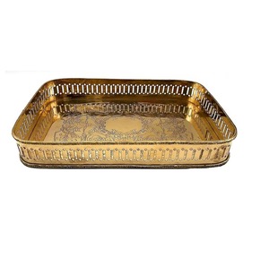 Bandeja de Servicio de Acero Inoxidable de Calidad Garantizada con Asas Elegantes para Uso Doméstico y Hotelero - Product Image 2