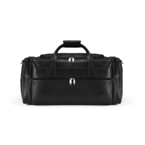 Sac de voyage en cuir de luxe marron, polyester durable, fermeture éclair, multi-poches, sac de week-end, bagage d'affaires, sac de sport, sac de gym - Product Image 4