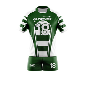 Rugby Uniform Manufacturer Custom Team Rugby Jersey Shorts Set Quick Dry Fabric OEM ODM Private Label Sportswear Supplier High - Product Image 1