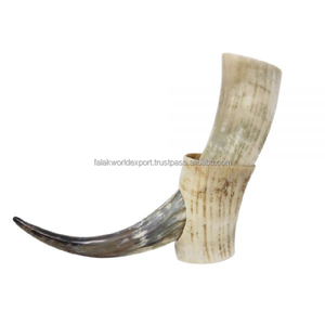 100% corne de buffle naturelle polie corne à boire Viking pour la bière ou l'eau meilleure qualité en gros en Inde corne de taille solitaire par FWE - Product Image 3