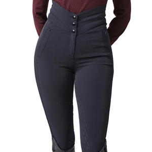 Pantalones de Equitación Transpirables Personalizados para Mujer, con Asiento Completo de Silicona, Estampados, con Bolsillo para Teléfono Celular - Product Image 1