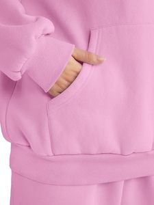 Conjunto de Sudadera con Capucha Oversize y Pantalones de Chándal de Forro Polar Premium para Mujer, Conjunto Deportivo de Sudadera con Capucha y Pantalones de Chándal para Mujer - Product Image 4