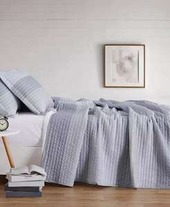 Completo a due pezzi a righe multiple Set di Coperte Trapuntate |   Molto Morbido - Product Image 3