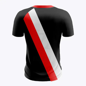 Camiseta Negra para Hombre al por Mayor, con Estampado Completo por Sublimación, Logotipo Personalizado, Camisetas Personalizadas para Hombre para la Moda Diaria - Product Image 4