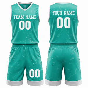 Ensemble de maillots de basket-ball avec logo personnalisé, respirant, à séchage rapide, haute performance, uniforme sportif par sublimation pour les équipes, les clubs, les écoles - Product Image 1