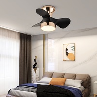 Ventilateur de plafond intelligent nordique avec lumière LED pour salon et salle à manger, ventilateur-luminaire à inverter, ventilateur de plafond avec lumière