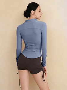 Womens Four Way Stretch Yoga <b>Jacket</b> Premium <b>Workout</b> Fitness <b>Jacket</b> Custom Logo OEM ODM Private Label Bulk Manufacturer - Product Image 2