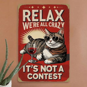 CIFbuy Plaque décorative vintage rétro en aluminium 8x12 pouces pour bar, cuisine, bureau, avec TikTok et pour le service de retrait Temu - Product Image 1