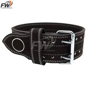 เข็มขัดพยุงหลังยกน้ำหนักแบบสั่งทำพิเศษ หนัง/หนังแกะ กันลื่น คุณภาพพรีเมียม สำหรับยกน้ำหนัก สีพื้น - Product Image 1