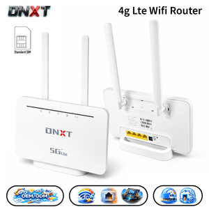 Routeur modem DNXT WiFi6 300 Mbps, routeur <span class=keywords><strong>Wifi</strong></span> 6 double SMA LTE Cat4, modem <span class=keywords><strong>Wifi</strong></span> standard 1WAN/4LAN, routeur Link Lan 2.4, utilisation domestique - Product Image 1