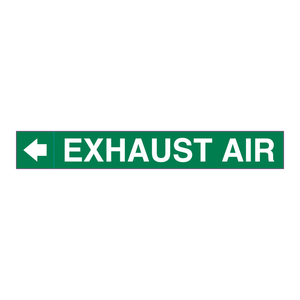 สติกเกอร์ติดท่อระบายอากาศ Brady Exhaust Air Plenum Duct - ฉลากกาว PVC ทนทานสำหรับท่อ HVAC และท่ออุตสาหกรรม - Product Image 2