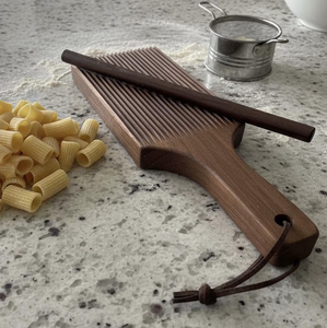 Wood Gnocchi Board With Handle for Household Use Wood Pasta <b>Cutter</b> Board with Handle - Product Image 1