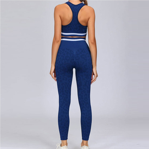 Ensembles de yoga pour femmes, polyester et coton, haute qualité, extensibles, décontractés, grande taille, 2 pièces - Product Image 5