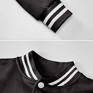 Chaqueta Varsity Corta para Mujer, Venta al por Mayor, Manga Larga, Invierno, Logotipo Personalizado, Cómoda, Informal - Product Image 4