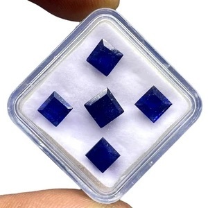 Zafiro Azul Natural de Alta Calidad, Corte Cuadrado de 5-6mm, Gemas Sueltas, Lote de Primera Calidad para Joyería, Precio al por Mayor, Suministro a Granel - Product Image 3
