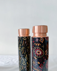 Hot New Arrival Vintage Metal Pure <b>Copper</b> Water <b>Bottle</b> New Enamel Design for Health and Life for Yoga and Gym - Product Image 1