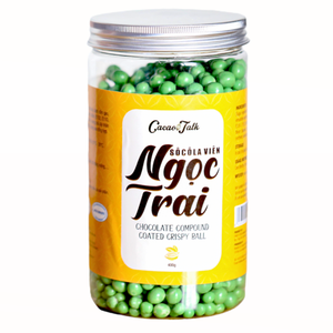 Bolas Crujientes de Chocolate con Té Verde HALAL OEM/ODM para Decoración de Pasteles, Chocolate Compuesto Exótico de Vietnam, Envío Global - Product Image 1