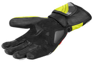 Premium Leather Motorcycle Gloves <b>Carbon</b> <b>Fiber</b> Knuckle Design PU Coated Breathable Full Finger Unisex Windproof Track Racing - Product Image 2
