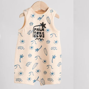 Pelele de algodón orgánico de bambú para bebé impreso venta directa de fábrica ropa de verano mameluco para recién nacido mono de algodón orgánico para bebé en línea - Product Image 4