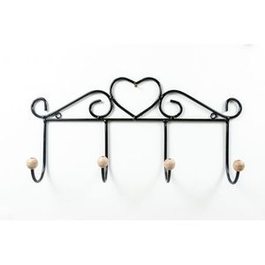 Universal Metal Key Holder With Decorative Hanging <b>Hooks</b> For Organizing Home Office Garage And Apartment Keys - Product Image 5