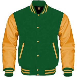 Logo personnalisé bicolore vintage toile de haute qualité veste universitaire pour hommes automne sports d'hiver veste de baseball formelle style designer - Product Image 1