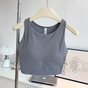 All-in-<b>one</b> Shock-proof Compact Sports Vest Running Breathable Full-<b>cup</b> Yoga Vest Gym Clothing Summer New Fitness Bra - Product Image 6