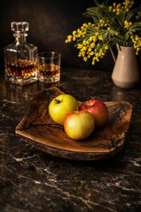 Tazón para Aperitivos de Madera de Olivo Rústico con Borde Natural, Hecho a Mano, Duradero, para Patatas Fritas, Frutas, Dulces y Más - Product Image 6