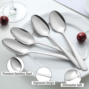 Set di 36 Cucchiaini da Tè in Acciaio Inox 6,2 Pollici, Lucidati a Specchio, Cucchiaini da Dessert per Hotel e Ristoranti - Product Image 3
