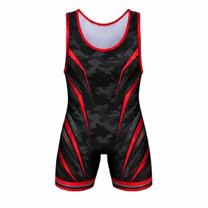 <b>Mens</b> Custom <b>Wrestling</b> <b>Singlets</b> Stretch Athletic Uniforms Sublimated Sportswear Training Competition Team Apparel - Product Image 5