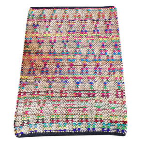 Tapis indien Chindi en coton et cuir de haute qualité Tapis Chindi tissé à la main réversible pour la décoration du salon Tapis recyclé d'Inde - Product Image 4