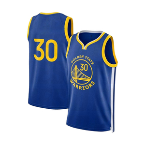 Maillot de basket Golden State 30, col en V, sans manches, respirant, en polyester, unisexe, pour adulte, brodé et imprimé - Product Image 4