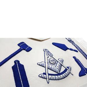 Tablier maçonnique en cuir personnalisé de haute qualité avec logo brodé magnétique, résistant à l'eau, style vintage, pour la vente en gros - Product Image 3