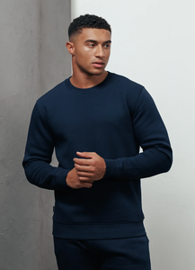 men sweatshirt heavy <b>weight</b> cotton fleece casual sweatshirt relaxed fit streetwear wear - Product Image 3