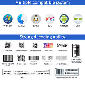 Mesin pembaca kode batang, mesin pembaca kode batang tetap, pemindai paspor, kartu ID, modul pembaca kode batang Industrial CMOS 1D 2D - Product Image 4