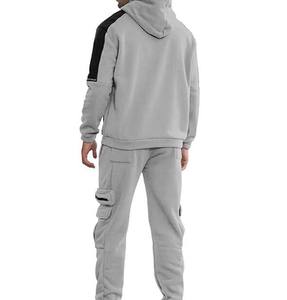 Ensemble de survêtement deux pièces personnalisé, style tendance, motif uni, grande taille, logo imprimé, hiver, prix bas, 100% coton - Product Image 5