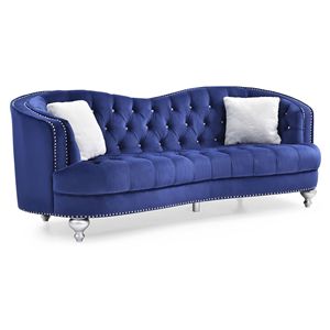 Divano Blu Glory Furniture Jewel G750 S, Elegante Arredamento per Soggiorno - Product Image 1
