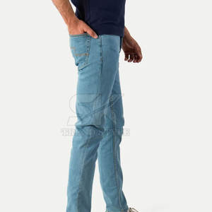 Pantalones de hombre transpirables al por mayor con MOQ bajo, diseño personalizado, pantalones vaqueros lavados de última moda para venta en línea - Product Image 2