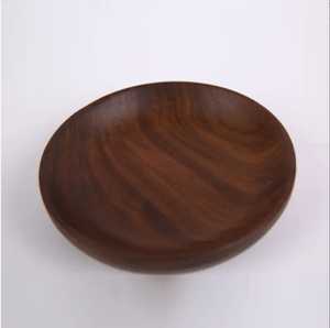 Modern Round Wooden <b>Plate</b> Dish with Engraving Technique Eco-Friendly <b>Disposable</b> Dinnerware for Business Gifts - Product Image 3