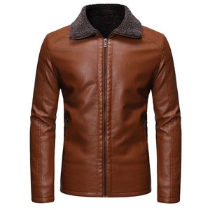 Hot Selling Men's Leather Jacket High Quality Winter Autumn Style Factory Direct New Custom Fur Leather Jackets by <b>Maximize</b> Wear - Product Image 3