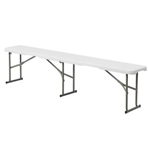 Panca Pieghevole Contemporanea da 6 Piedi per Cortile e Parco, Arredo Moderno in Legno per Patio e Giardino - Product Image 1