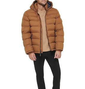 Blouson matelassé épais à capuche pour homme, imperméable, écologique, chaud, pour l'automne et l'hiver, avec technique de lavage avancée, vente en gros - Product Image 4