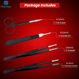 Suture Practice Kit For Medical Student, Complete Suture Tool Set with Suture Practice <b>Pad</b> Surgical Instruments - Product Image 3
