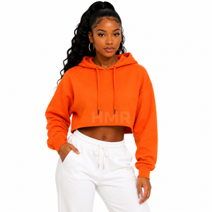 HMR Sorority Sisterhood Sweat-shirt à capuche court personnalisé pour femme en coton doux à manches longues, décontracté et sportif - Product Image 1