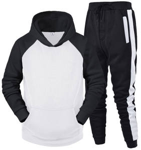 Ensemble de survêtement décontracté d'hiver pour hommes, grande taille, manches longues, de haute qualité, pour la course et le sport, vente en gros, personnalisé, nouveau, 100 % coton thermique - Product Image 5