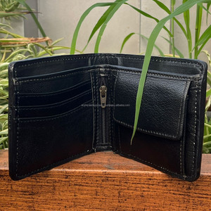 Cartera de piel de vaca para hombre, billetera de piel de vaca con cremallera larga, a la moda, de Color marrón, para regalo - Product Image 5