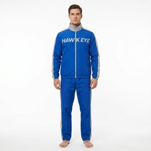 Men's Custom <b>Nylon</b> Windbreaker <b>Track</b> Suit Zip Up Jacket and Matching <b>Pants</b> - Product Image 6