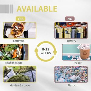 Contenitore per Compostaggio Moderno ed Ecologico a Forma di Foglia, Dimensioni Personalizzabili, Scatola di Stoccaggio in Plastica, Stile Lussuoso e Semplice, Confezionato - Product Image 6