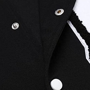 Chaqueta Letterman Personalizada para Hombre con Cuello Alto, Tejida, Estilo Urbano, con Parches de Chenilla Bordados y Cuerpo de Lana para Primavera - Product Image 6